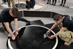 Reprezentanci Politechnikio Białostockiej na zawodach Sumo Challenge 2019 w Łodzi, 7 grudnia 2019 r.