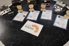 Reprezentanci Politechnikio Białostockiej na zawodach Sumo Challenge 2019 w Łodzi, 7 grudnia 2019 r.