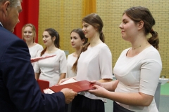 Uczniowie Liceum Ogólnokształcącego Politechniki Białostockiej ze stypendiami prezydenta miasta