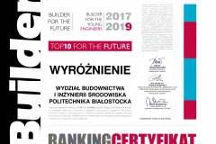 WBiIŚ wyróżniony przez "Builder"