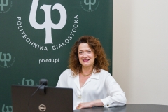 Prof. Kosior-Kazberuk podczas webinarium pt. „Budowanie międzynarodowej reputacji uczelni w warunkach pandemii”