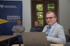 dr inż. Cezary Kownacki podczas spotkania podsumowującego efekty projektu AVAL. 14-16.09.2020 r.