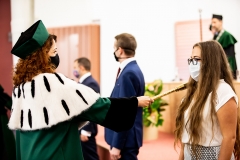 Inauguracja roku akademickiego 2020/2021 na Politechnice Białostockiej. Uroczystość 8 października 2020 r. Fot. M. Obrycki