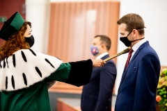 Inauguracja roku akademickiego 2020/2021 na Politechnice Białostockiej. Uroczystość 8 października 2020 r. Fot. M. Obrycki