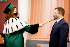 Inauguracja roku akademickiego 2020/2021 na Politechnice Białostockiej. Uroczystość 8 października 2020 r. Fot. M. Obrycki