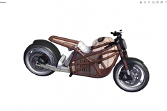 Projekt motocykla elektrycznego autorstwa Mateusza Kuprianiuka zdobył wyróżnienie w 19. Studenckim Konkursie Projektowym SOLIDWORKS. 26.10.2020 r. Ujęcie 3