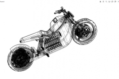 Projekt motocykla elektrycznego autorstwa Mateusza Kuprianiuka zdobył wyróżnienie w 19. Studenckim Konkursie Projektowym SOLIDWORKS. 26.10.2020 r. Ujęcie 1