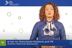 Targi Pracy Online PB. Wystąpienie prof. PB Marty Kosior-Kazberuk