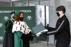Wręczenie certyfikatów "Super Student Politechniki Białostockiej" - Kamil Barszczewski