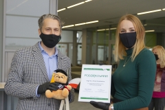 Prorektor Jarosław Szusta i Anna Kondracka