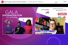 Prezentacja raportu „Kobiety w technologiach 2020. Rewolucja przyspiesza" podczas wirtualnej Gali Shesnnovation Academy
