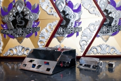 Nagrody zdobyte na zawodach RobotChallenge w Chinach w 2018 roku. fot. z archiwum SumoMasters