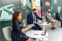 Nowa edycja Podlaskiego Uniwersytetu Dziecięcego. Podpisanie umów partnerskich w dniu 26 października 2021 r. Fot. Gabriela Kościuk (23)