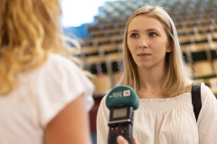 Władze Politechniki Białostockiej uhonorowały sportowców z uczelni, którzy w roku akademickim 2020/2021 zdobyli medale. Uhonorowani zostali również ich opiekunowie, trenerzy oraz organizatorzy Akademickich Mistrzostw Polski w Biegach Przełajowych, fot. K. Cichoń
