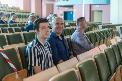 Władze Politechniki Białostockiej uhonorowały sportowców z uczelni, którzy w roku akademickim 2020/2021 zdobyli medale. Uhonorowani zostali również ich opiekunowie, trenerzy oraz organizatorzy Akademickich Mistrzostw Polski w Biegach Przełajowych, fot. K. Cichoń