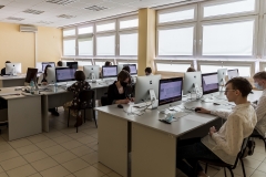 Wojewódzki Konkurs Informatyczny na Wydziale Informatyki Politechniki Białostockiej 25 marca 2022 r, fot. Agnieszka Sakowicz-Stasiulewicz