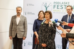 Podlaski Festiwal Nauki i Sztuki. Konferencja prasowa 1 kwietnia 2022 r. fot. Agnieszka Sakowicz Stasiulewicz (5)