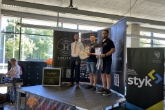 Studenci z Koła Naukowego Robotyków na zawodach Robotic A rena we Wroclawiu, 18 czerwca 2022 r.  (fot. materiały KNR) 5