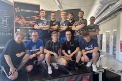 Studenci z Koła Naukowego Robotyków na zawodach Robotic Arena we Wroclawiu, 18 czerwca 2022 r.  (fot. materiały KNR) 1