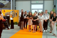 Studenci WA w Centrum Wystawowym Pronaru, 29 czerwca 2022 r.  fot.  Monika Magdziak