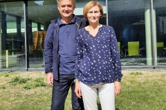 dr inż. Agnieszka Wysocka-Czubaszek i dr inż. Robert Czubaszek  na stażu naukowym na Uniwersytecie w Utrechcie. Fot. P. Czubaszek