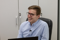 Doktorant mgr inż. Piotr Jankowski - laureat konkursu Start 2022 Fundacji na rzecz Nauki Polskiej  Wydział Mechaniczny PB fot. Piotr_Awramiuk_Politechnika Białostocka