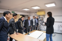 Representatives of universities from Uzbekistan and Italy during a study visit to the Faculty of Civil Engineering and Environmental Sciences within the PROM project. Photo by Iryna Mikhno