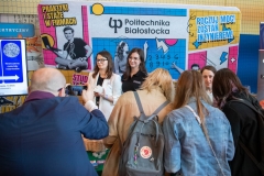 Stoisko PB podczas XV Siedleckich Targów Edukacyjnych. 23 marca 2023. Fot. Iryna Mikhno