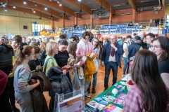 Stoisko PB podczas XV Siedleckich Targów Edukacyjnych. 23 marca 2023. Fot. Iryna Mikhno