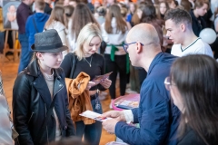Stoisko PB podczas XV Siedleckich Targów Edukacyjnych. 23 marca 2023. Fot. Iryna Mikhno