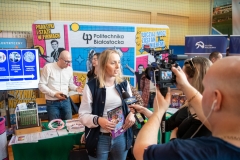 Stoisko PB podczas XV Siedleckich Targów Edukacyjnych. 23 marca 2023. Fot. Iryna Mikhno