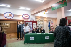 Punkt rejestracji podczas XV Siedleckich Targów Edukacyjnych. 23 marca 2023. Fot. Iryna Mikhno