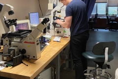 Dr inż. Dawid Łysik na stażu w University of Pennsylvania. Fot. archiwum własne