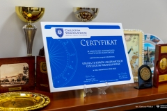 Certyfikat Szkoły Tutorów Akademickich Collegium Wratislaviense dla Politechniki Białostockiej