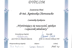 dr inż.  Agnieszka Choroszucho nagrodzona przez SEP