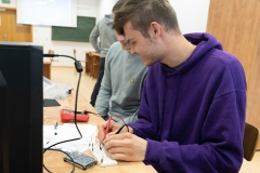 Classes at the BUT Faculty of Electrical Engineering. A group of students at work. photo: Dariusz Piekut/PB