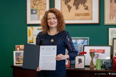 12.03.2024 Rektor dr hab. inż. Marta Kosior-Kazberuk, prof. PB podpisała umowę o współpracy z MSU z Indii. Fot. Iryna Mikhno/PB (1)