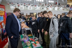 Politechnika Białostocka na 13. Targach „Szarada” w Sokołowie Podlaskim. 14.03.2024. Fot. Iryna Mikhno/PB