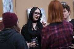 Wernisaż prac Ewy Niewiarowskiej w Galerii Studenckiej WA PB. 20.03.2024 r. fot. Paweł Jankowski/PB (22)