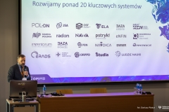Dr hab. inż. Jarosław Protasiewicz podczas Konferencji Kierowników Administracji Centralnej Uczelni Technicznych w PB. 15.05.2024 fot. Dariusz Piekut (7)