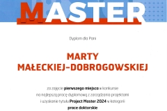 Dyplom dr Marty Małeckiej-Dobrogowskiej