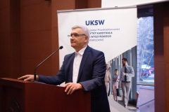 ks. prof. Ryszard Czekalski podczas Inauguracji Sieci Akademickich Inkubatorów Przedsiebiorczości na UKSW w Warszawie 