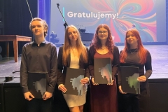 Uczniowie ALO PB otrzymali stypendia marszałka województwa podlaskiego . Gala 26.03.2025. Fot. ALOPB