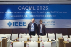 Przedstawiciele Wydziału Elektrycznego PB na konferencji CACML 2025 w Chinach. Fot. materialy Wydział Elektryczny PB