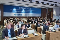 Przedstawiciele Wydziału Elektrycznego PB na konferencji CACML 2025 w Chinach. Fot. materialy Wydział Elektryczny PB