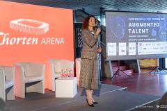 Rektor Politechniki Białostockiej prof.  Marta Kosior-Kazberuk podczas konferencji Top Young 100. fot. Dariusz Piekut PB