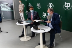 Podpisanie porozumienia o współpracy pomiędzy Politechniką Białostocką a Gminą Olecko, dnia 21.07.2021; fot. G. Kościuk