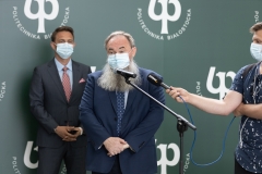 Podpisanie porozumienia o współpracy pomiędzy Politechniką Białostocką a Gminą Olecko, dnia 21.07.2021; fot. G. Kościuk