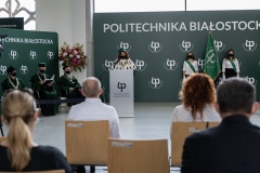 Uroczystość wręczenia odznaczeń państwowych pracownikom Politechniki Białostockiej 24.06.2021 r., fot. G. Kościuk