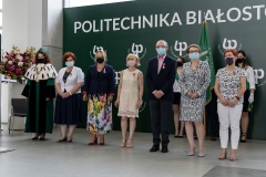 Uroczystość wręczenia odznaczeń państwowych pracownikom Politechniki Białostockiej 24.06.2021 r., fot. G. Kościuk